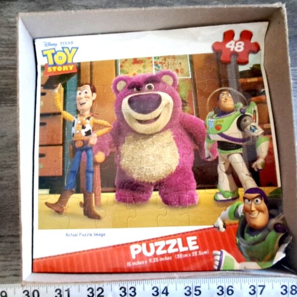 Toy Story 48 Piece Puzzle Woody, Buzz, and Lotso Bear 15" x 11.25" - Picture 2 of 13